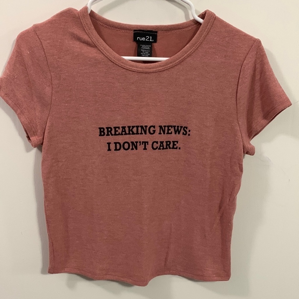 Rue21 Women’s short sleeve knit shirt new with tags 2 sizes available, humorous